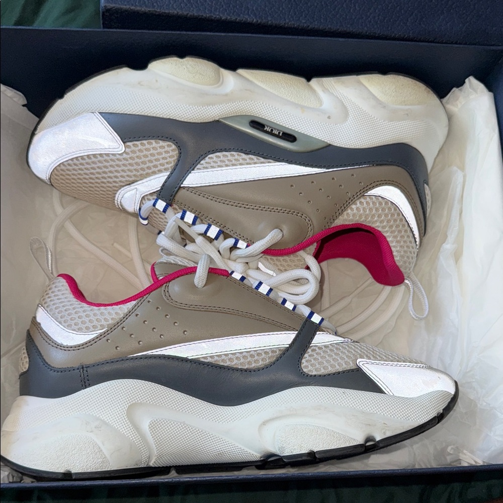 Christian Dior Pink and Blue Designer sneakers